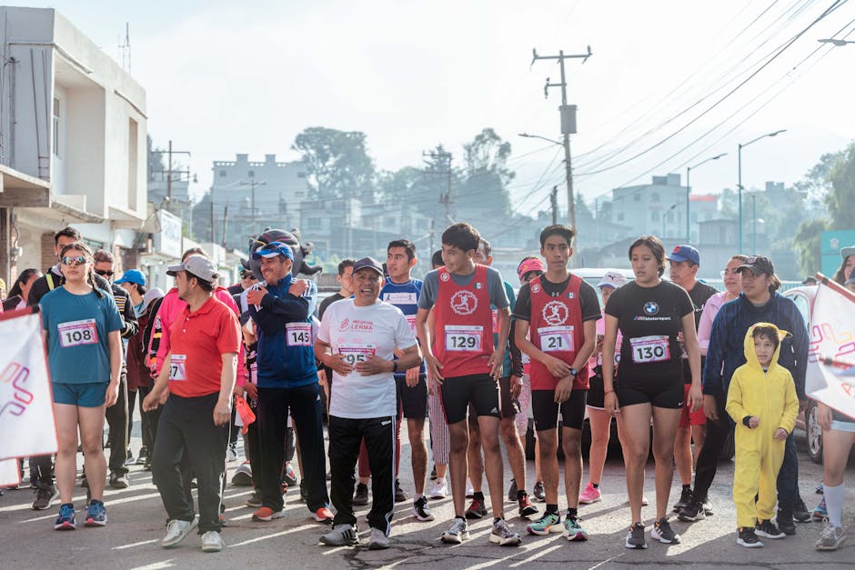Marathon starting line